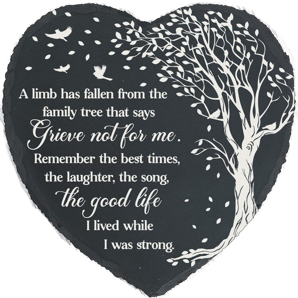 8644 Memorial Stone Garden Sympathy Plaque Slate Stepping Stones Memorial